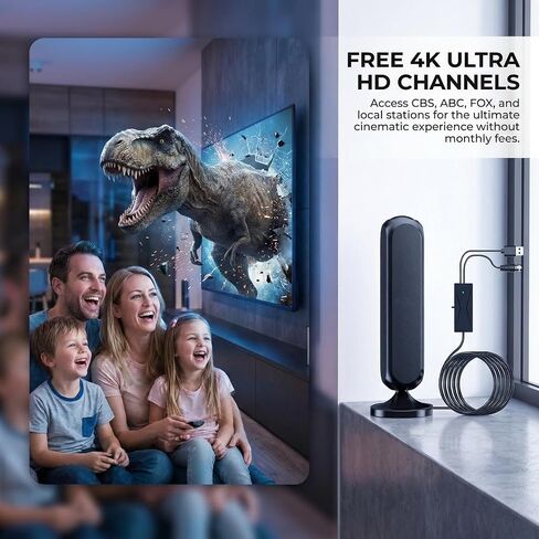 Digital TV Antenna for Smart TV Indoor with Amplifier Signal Booster in Saudi Arabia