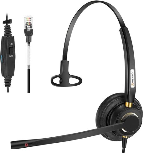 Arama Phone Headset for Office Phones for Polycom & Other IP Phones(A800S1) in Kuwait
