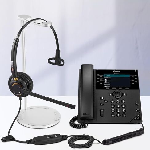 Arama Phone Headset for Office Phones for Polycom & Other IP Phones(A800S1) in Kuwait