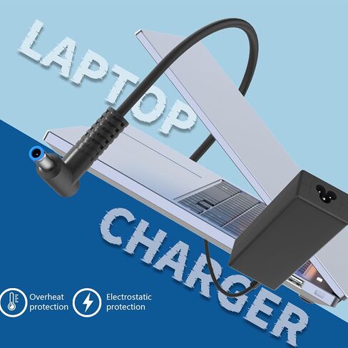 45W 19.5V 2.31A 741727-001 L25296-001/002/003/004 213349-109 TPN-CA14 TPN-LA15 Laptop Charger Compatible with HP Pavilion 15 14 13 11 Notebook Stream 14 13 11 Envy X360 Blue Tip Adapter Power Cord in Saudi Arabia