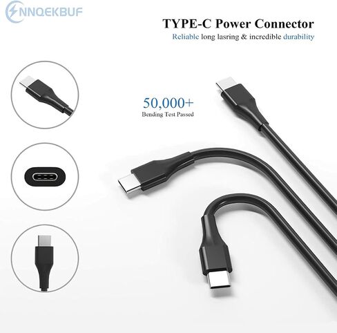 شاحن الكمبيوتر المحمول 65 واط USB C محول الطاقة متوافق مع Dell Chromebook 3100 3110 5190 5300 3300 3380 3400 3500 Latitude 5400 5420 5430 5440 5520 5530 5540 7340 7420 7430 7440 7480 7490 3340 3440 3540 in Kuwait