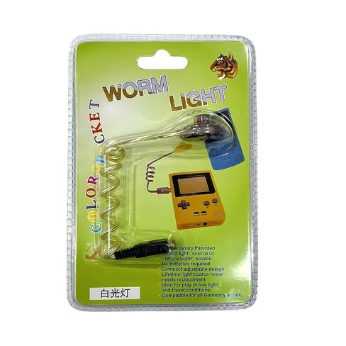 ضوء دودي لـ Game Boy - ضوء شاشة LED متوافق مع GBC/GBP/GBA، مصباح إضاءة مرن، لا حاجة إلى بطاريات، توصيل ألوان عشوائية in Kuwait
