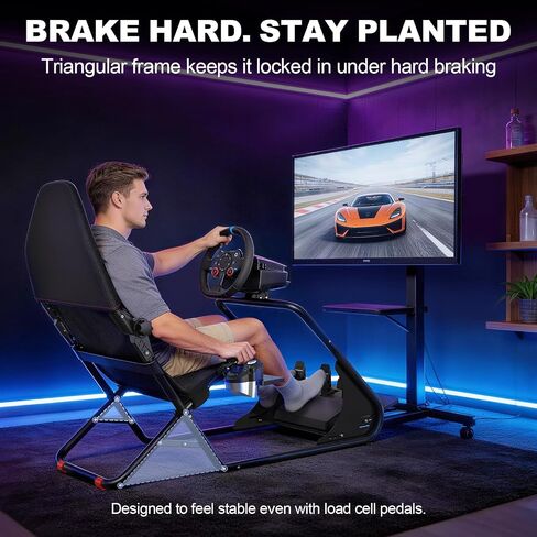 DIWANGUS Foldable Backrest Racing Simulator Cockpit with Seat for Apartment in Kuwait