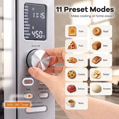 25L/26.4 QT Air Fryer Toaster Oven w/Dual French Doors in Kuwait