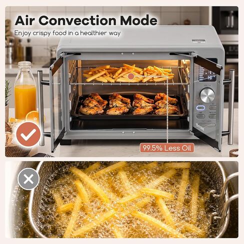 25L/26.4 QT Air Fryer Toaster Oven w/Dual French Doors in Kuwait