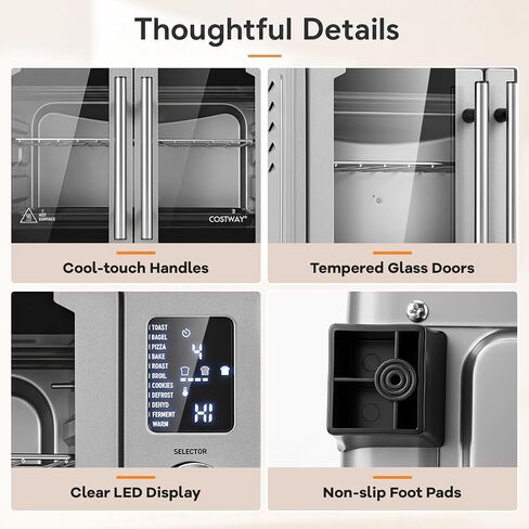 25L/26.4 QT Air Fryer Toaster Oven w/Dual French Doors in Kuwait