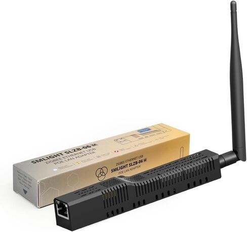 زيجبي 3.0 إلى إيثرنت SMLIGHT SLZB-06 منسق بوابة USB وواي فاي مع PoE، توافق عالمي للمساعد المنزلي، Zigbee2MQTT، ZHA in Kuwait