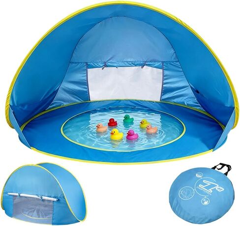 Baby Beach Tent, Pop Up Beach Tent Sun Shade for Beach, Portable Shade Pool UV Protection Sun Shelter forTravel,Beach,Camping,Indoor in Saudi Arabia
