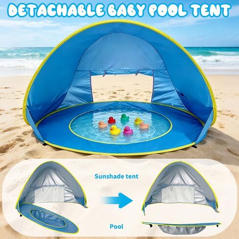 Baby Beach Tent, Pop Up Beach Tent Sun Shade for Beach, Portable Shade Pool UV Protection Sun Shelter forTravel,Beach,Camping,Indoor in Saudi Arabia