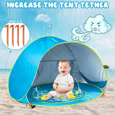 Baby Beach Tent, Pop Up Beach Tent Sun Shade for Beach, Portable Shade Pool UV Protection Sun Shelter forTravel,Beach,Camping,Indoor in Saudi Arabia
