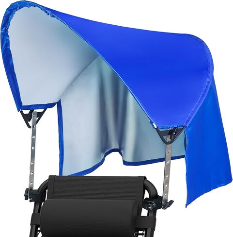 Beach Chair Canopy Umbrella Sun Shade Attachment, Adjustable Top 17-27.5 IN in Kuwait