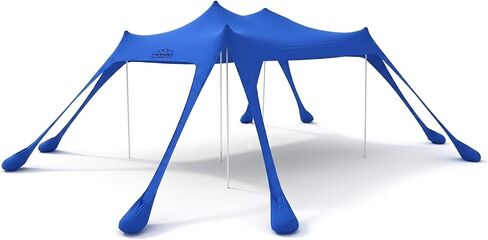 TopShade Beach Canopy Tent. Easy Setup, 10 ft x10 ft, Blue, Castle Mode in Kuwait