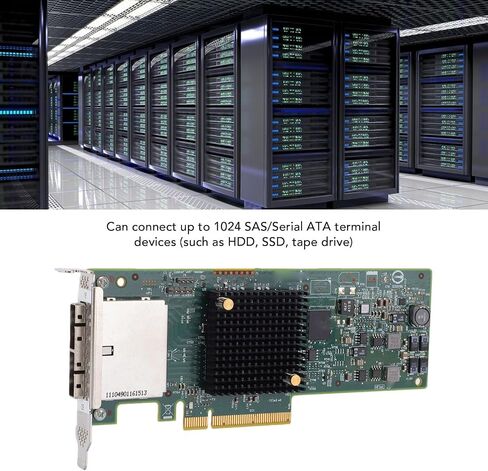 LSI SAS 9207 8e 8 Port Controller Card, PCIe 3.0 x8 HBA in Saudi Arabia