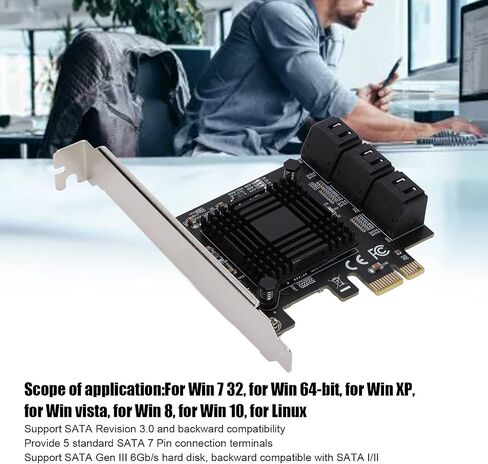 Generic PCI E Card with ASM Chip for Improved Efficiency and Stability in Data Transfer, Compatible with III, 6 Port, Printed Circuit Board in Saudi Arabia