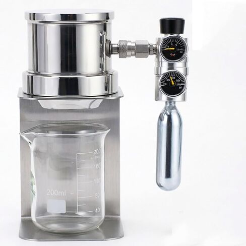 Pneumatic Espresso Coffee Machine, Manual Air Pressure Coffee Maker with Pressure Gauge and Pressure Relief Valve, Stainless Steel Material, Detachable Portable Design for Home, Travel, Camping in Saudi Arabia