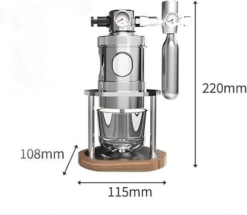 Manual Air Pressure Coffee Maker, Pneumatic Espresso Machine, 16Bar Fast Extraction, Detachable Portable Design, with Pressure Gauge, Stainless Steel, for Home, Travel, Camping(58mm) in Saudi Arabia