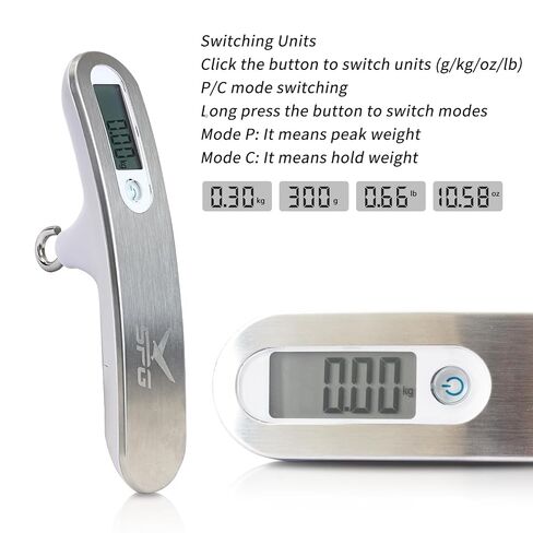 Archery Bow Scale for Draw Weight - Handhold Scale - Peak Weight Hold - LCD Display Units g/kg/oz/lb Compound Bow and Recurve Bow Portable Digital Scale in Saudi Arabia