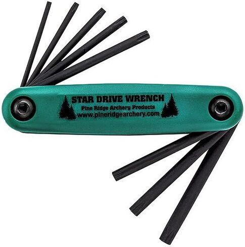 Pine Ridge Archery Star Drive Wrench, Heavy Duty Bow Repair Tool, Rust and Corrosion Resistant, Green in Kuwait