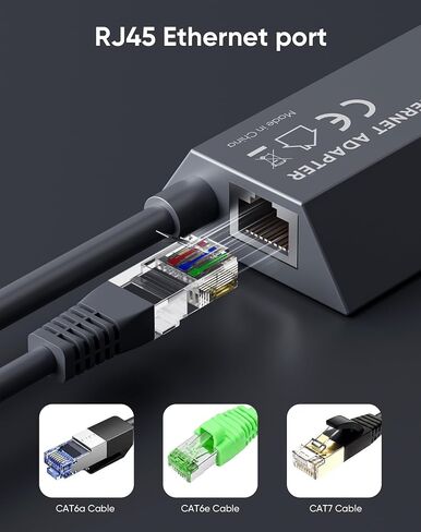 Kuulaa for Starlink Gen 2 Ethernet Adapter, 1000Mbps Gigabit RJ45 High Speed Wired Network Connector, Stable Fast External Ethernet Connection for Starlink Standard Actuated Dish and Router in Kuwait