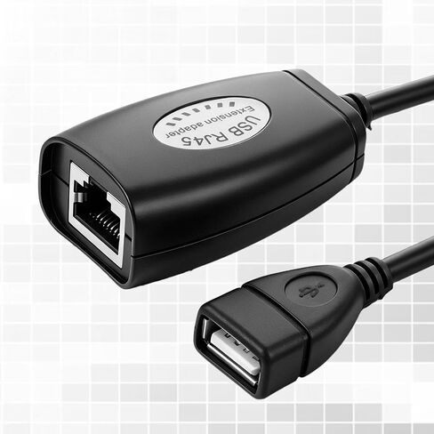 USB-RJ45 Extender, USB to RJ45 Extension Adapter, USB Over Cat6 Cable Extension RJ45 Extender Extensions Cables Connector Adapters Over Cat5/Cat5e/Cat6/Cat7/Cat8-2 Pairs in Saudi Arabia