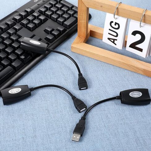 USB-RJ45 Extender, USB to RJ45 Extension Adapter, USB Over Cat6 Cable Extension RJ45 Extender Extensions Cables Connector Adapters Over Cat5/Cat5e/Cat6/Cat7/Cat8-2 Pairs in Saudi Arabia