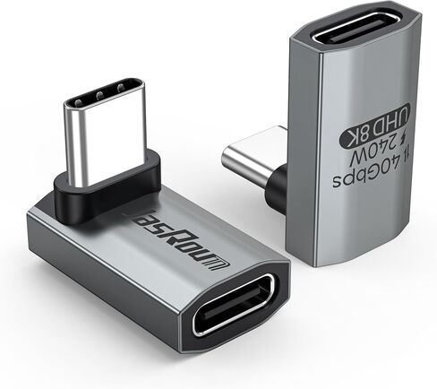 90 Degree USB C Adapter Flat 2Pack, 40Gbps/240W/8K@60HZ Thunderbolt4 in Kuwait