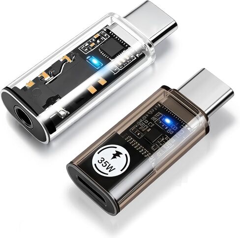 Lightning Female to USB-C Male Adapter (2-Pack), USB C Lightning Adapter, Data Transfer for iPhone 16/15 Series, MacBook Pro/Air, iPad, Not for Audio/OTG - Gray in Kuwait