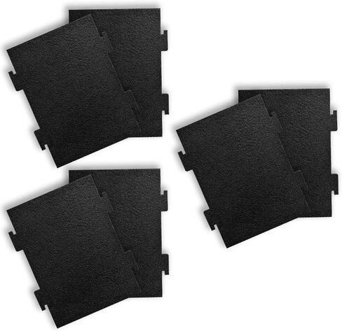 6 Pack Activated Charcoal Filters Replacement for Whirlpool & Kitchenaid Over The Range Microwaves KMLS311HS, WML55011HS, YKMLS311HS, YWML75011H, Compare to Part# W11282981 & W11223147 in Saudi Arabia
