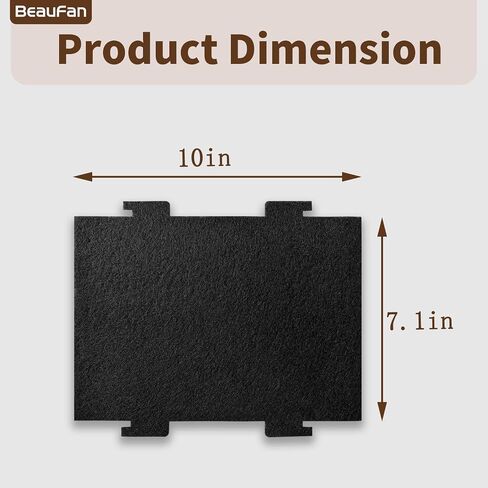 6 Pack Activated Charcoal Filters Replacement for Whirlpool & Kitchenaid Over The Range Microwaves KMLS311HS, WML55011HS, YKMLS311HS, YWML75011H, Compare to Part# W11282981 & W11223147 in Saudi Arabia