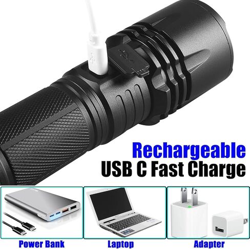 Uv Flashlight for Rocks and Minerals,Gemstones,Uranium Glass,Blood Tracking Black Light for Night Hunting Deer High Power Short Wave/Long Wave 365nm Uv Light (10W with Clip) in Kuwait