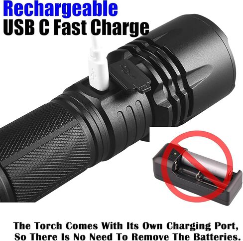 Uv Flashlight for Rocks and Minerals,Gemstones,Uranium Glass,Blood Tracking Black Light for Night Hunting Deer High Power Short Wave/Long Wave 365nm Uv Light (10W with Clip) in Kuwait