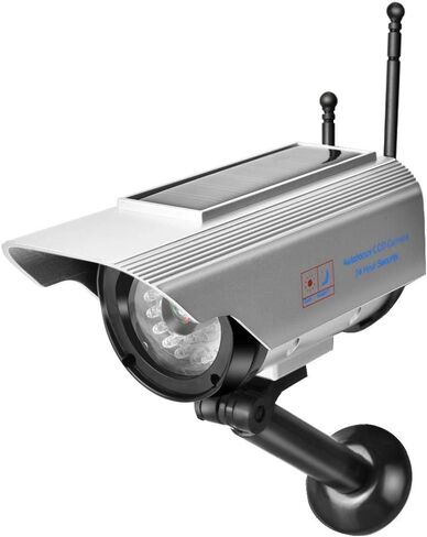 Solar Security Camera, Silver Dummy Fake Security Camera in Saudi Arabia