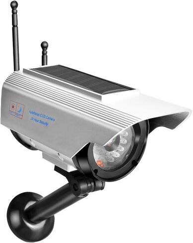 Solar Security Camera, Silver Dummy Fake Security Camera in Saudi Arabia