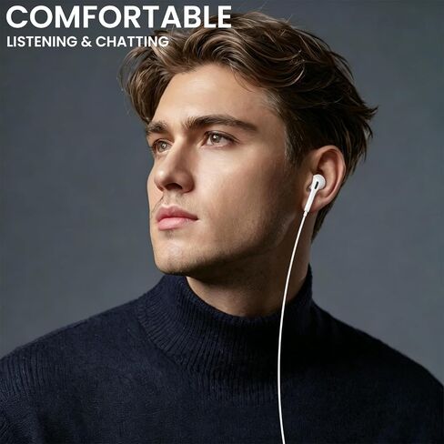 USB C Headphones Wired for iPhone 17/16/15 Pro Max Plus, Type C Earbuds with Microphone & Remote Noise Cancelling Earphones for iPad, Galaxy S25/S24/S23/S22/S21/S20/Ultra Note 10/20, Pixel 7/6/5/4 in Saudi Arabia