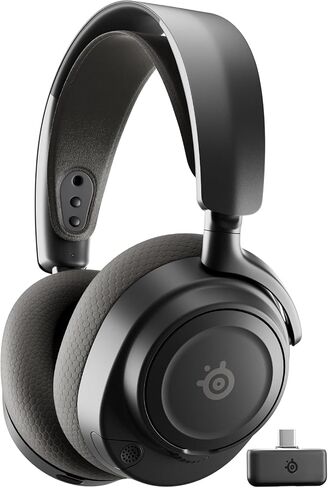 SteelSeries Arctis Nova 7 Wireless Gen 2 Gaming Headset - 2.4GHz and Bluetooth Connectivity - Real-Time App Control, 50+ HR Play, Neodymium Drivers, PC, PS, Switch, Mobile - Black (Renewed) in Kuwait