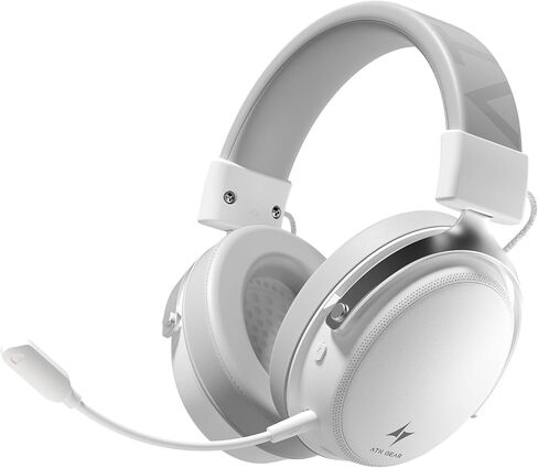ATK N9 Gaming Headset for Xbox Series X|S, PS5, PC & Switch, Stereo Gaming Headphones with Detachable Noise-Canceling Mic,3.5MM Wired/2.4G/Bluetooth (N9 Pro/White) in Saudi Arabia