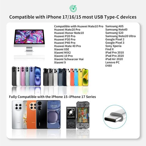 2 Packs USB C Headphones Compatible with iPhone, in-Ear Type C in Saudi Arabia