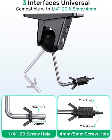 Speaker Ceiling Mount for Satellite Speaker, Tilt and Swivel, 2 Pack in Kuwait