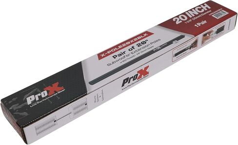 Prox X-POLE20X2BLK 20 Inch Speaker Extension Poles, Set of 2 in Saudi Arabia