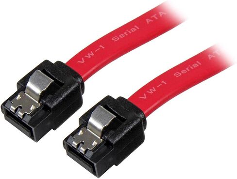StarTech 12in Latching SATA Cable, Red, Serial ATA 150/300/600 (LSATA12) in Saudi Arabia