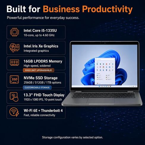 J-Tech Digital Dell Latitude 3340 2-in-1 13.3" FHD Touch, Intel Core i5-1335U, 16GB LPDDR5, 256GB / 512GB / 1TB SSD, Windows 11 Pro in Saudi Arabia