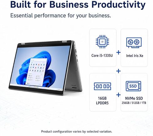 J-Tech Digital Dell Latitude 3340 2-in-1 13.3" FHD Touch, Intel Core i5-1335U, 16GB LPDDR5, 256GB / 512GB / 1TB SSD, Windows 11 Pro in Saudi Arabia