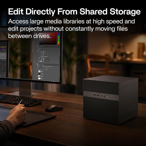 ZimaCube Pro + USB4 40Gbps NVMe SSD Enclosure Bundle | Professional AI NAS, High-Speed Data Transfer & Team Workflow in Saudi Arabia