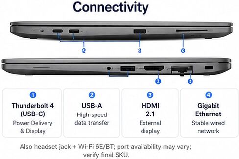 J-Tech Digital Latitude 5550 15.6" FHD, Intel Core Ultra 7 155U, 16GB / 32GB / 64GB DDR5 RAM, 512GB / 1TB / 2TB SSD, Windows 11 Pro in Saudi Arabia