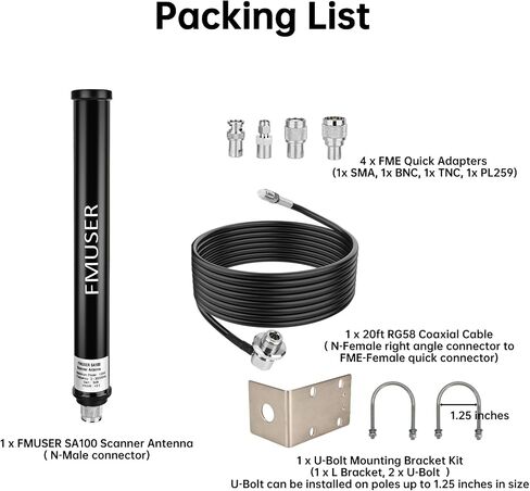 SA100 Fiberglass Wideband SDR Scanner Antenna in Saudi Arabia