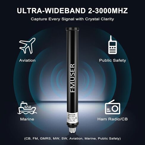 SA100 Fiberglass Wideband SDR Scanner Antenna in Saudi Arabia