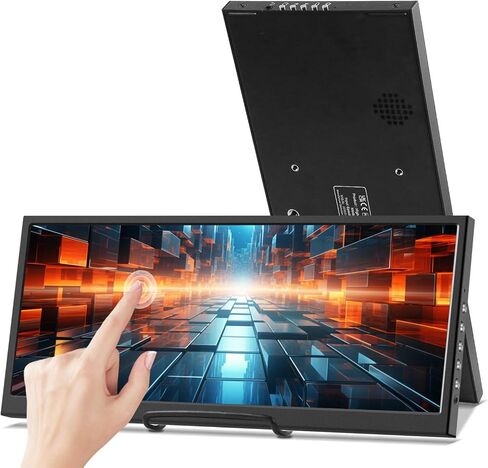 12.3 Inch Touchscreen Secondary Monitor, IPS Stretched Bar LCD Travel in Saudi Arabia