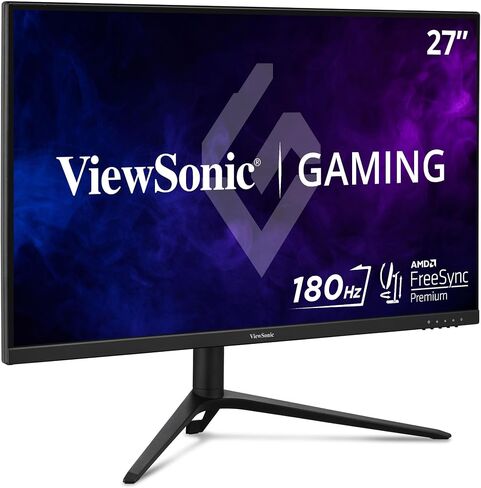 ViewSonic VX2728J-2K 27 Inch 1440p Gaming Monitor, IPS with 180Hz and 0.5ms for Smooth Gameplay, FreeSync Premium and G-Sync Compatible, Eye Care Technology, Advanced Ergonomics, HDMI, and DisplayPort in Saudi Arabia