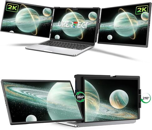 UPERFECT Laptop Screen Extender, 2K 14" 360° Patented Unique Swivel Hinge in Saudi Arabia