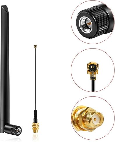 Meshtastic 915MHz LoRa Antenna with SMA Male Connector for ESP32 LoRa V3&V4 RAK Development Board Module + IPEX Extension Cable (2 Sets), Slinkdsco ﻿ in Kuwait